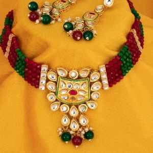 Pachi kundan set
